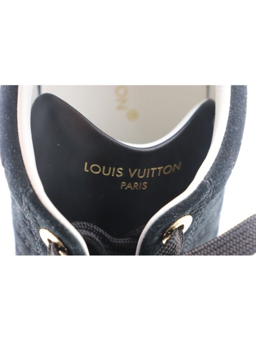 Louis Vuitton Monogram Time Outlines Leather Suede Sneakers - Picture 11 of 15